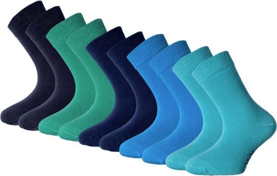 10 paires de chaussettes enfant SQOTTON - Sans couture - Basic/ Funky -  Taille 23-26 | bol.com