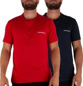 Emporio Armani T-shirt - Mannen - Navy - Rood