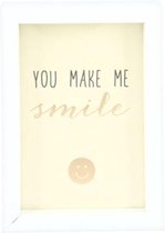 Depesche Fotolijst Compliment Smile 5 X 7 Cm Hout Wit