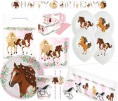 Amscan Feestset Beautiful Horses Junior Papier Wit 68-delig