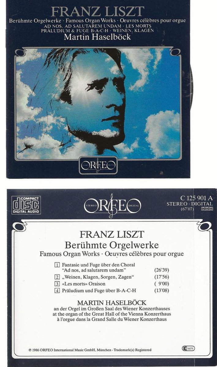 FRANZ LISZT Berühmte Orgelwerke - MARTIN HASELBÖCK