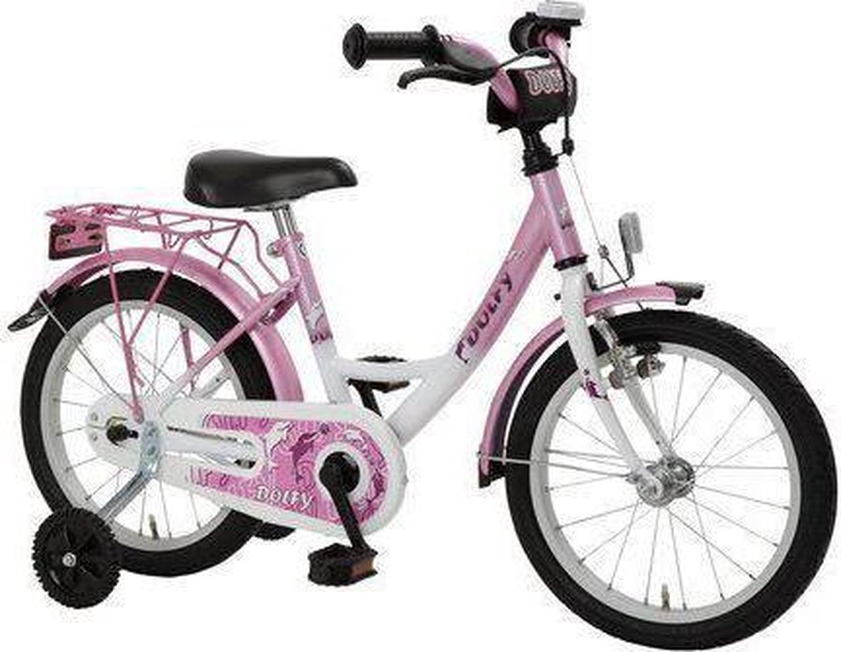 Vermont Dolfy 18 inch rosa/wit