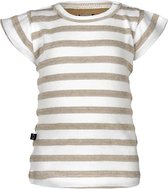 nOeser T-shirt Ted frill stripe sand