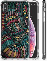 Geschikt voor iPhoneX | Xs TPU Hoesje Design Aztec