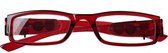 Lifetime-vision Leesbril Met Led-lampjes Unisex Rood Sterkte +3.00