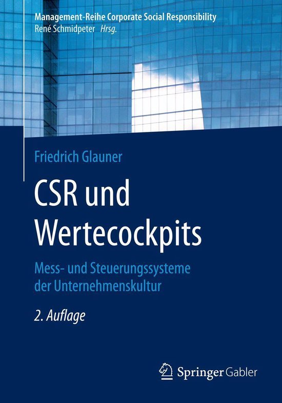 Business and Economics (German Language) - CSR und Wertecock ... - cover