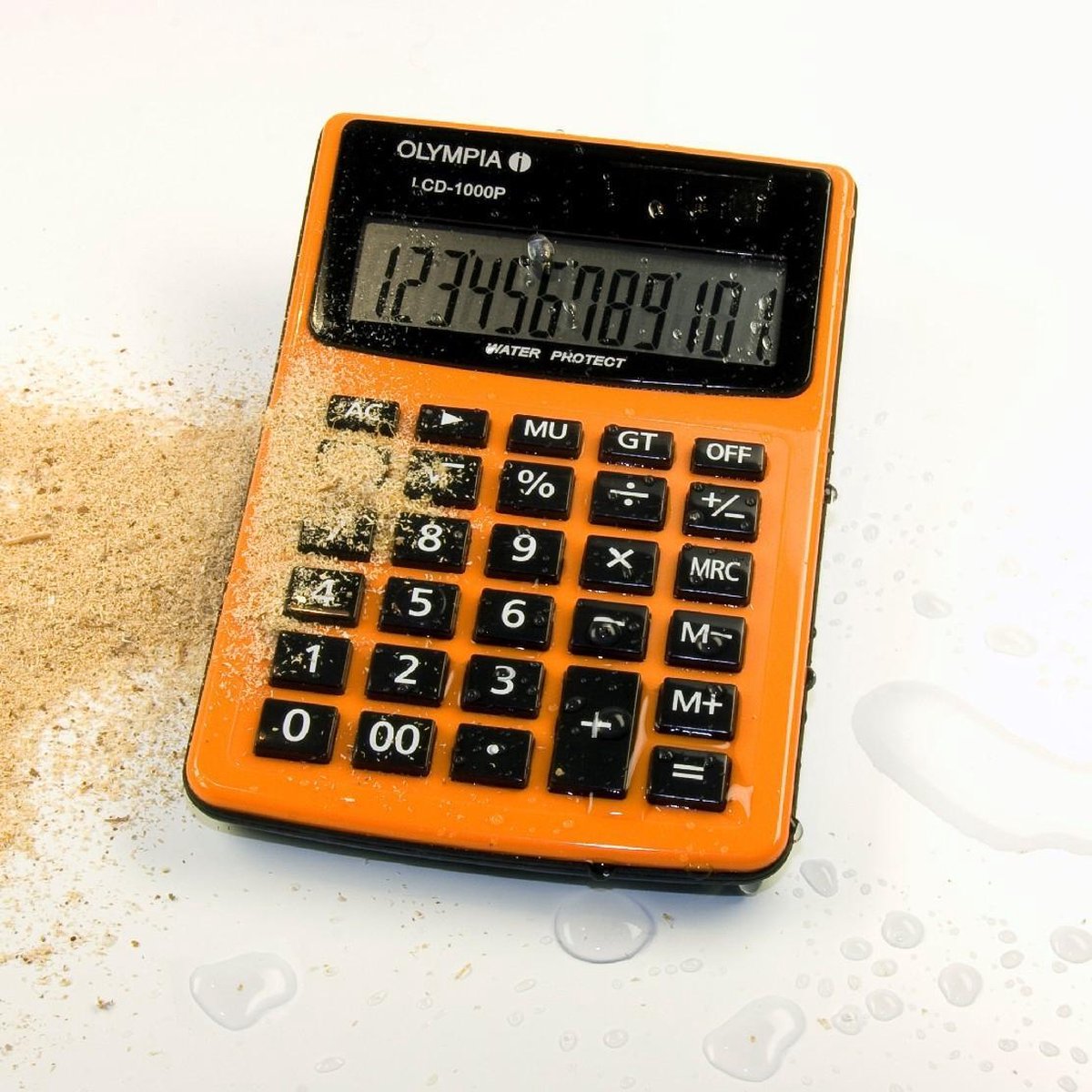Olympia LCD 1000P calculator Desktop Basisrekenmachine Zwart, Oranje