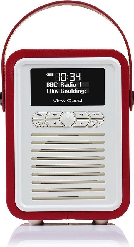 ViewQuest Mini Radio DAB Bluetooth - Rood | bol