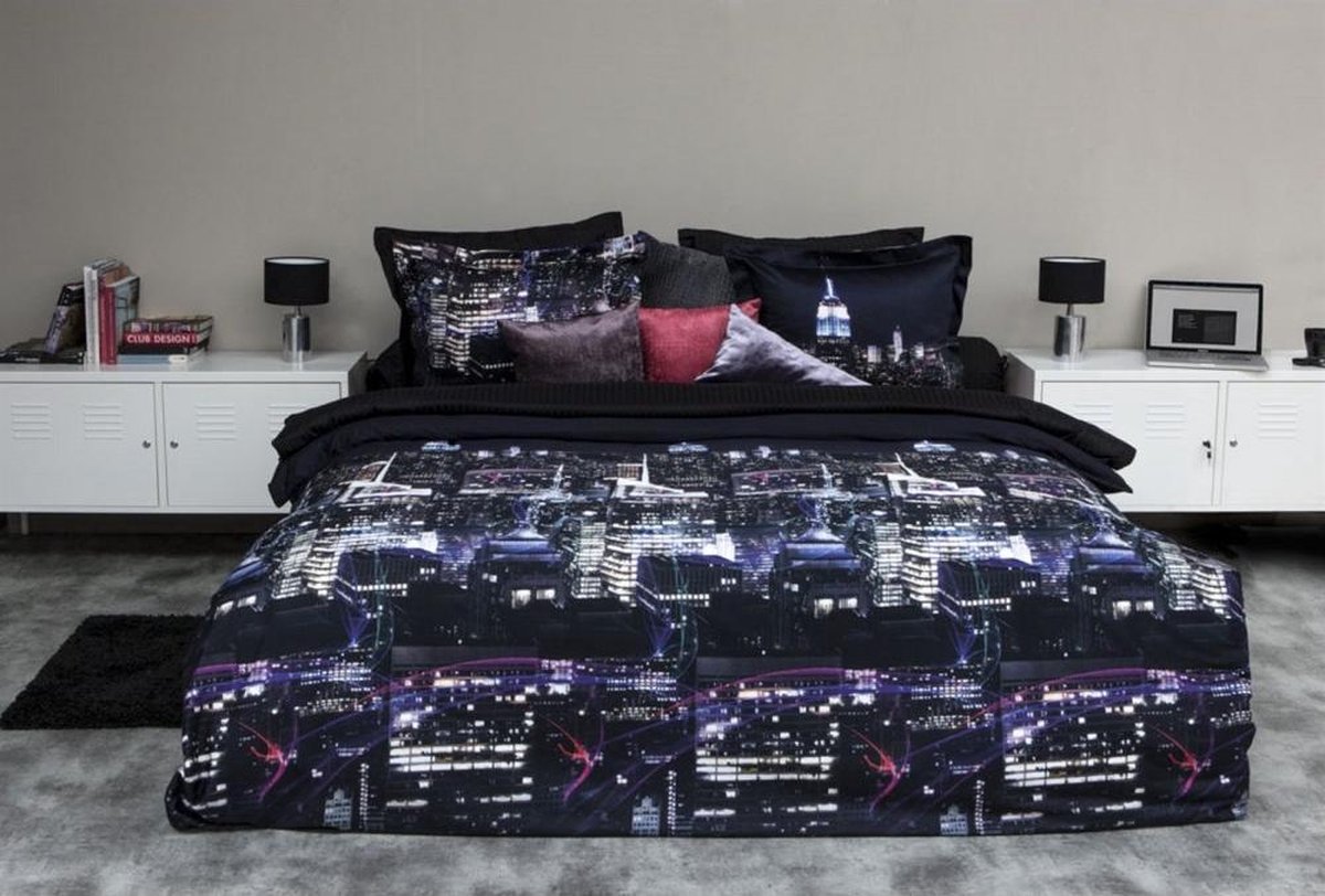 Heckettlane HNL Refined Satin Metropole Dekbedovertrek - Litsjumeaux XL - 260x200/220 cm - Multi