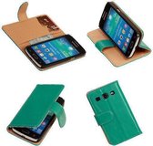 PU Leder Groen Samsung Galaxy Core Plus Book/Wallet Case/Cover Hoesje