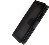 Pearlycase® Echt Lederen Wallet Bookcase Apple iPhone 7 Plus met de handgemaakte Zwart Leren Telefoonhoesje