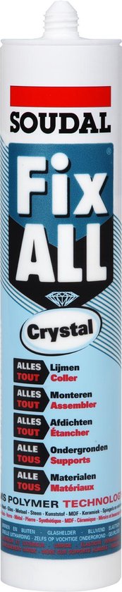 Soudal Fix All Crystal 290ml Transparant - Soudal