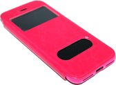 Kunstleren hoesje roze met open voorkant Geschikt voor iPhone 8 Plus/ 7 Plus