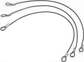 Zebra Elastic Tether (3 pack) Zwart