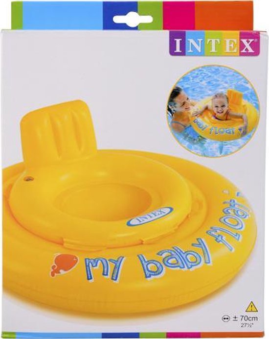 Rust uit type Articulatie Intex Zwemband Baby Float Geel - 70cm - tot 11 kilogram | bol.com
