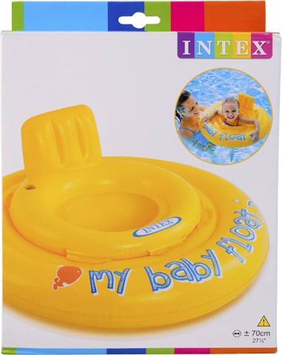 Intex Zwemband Baby Float Geel - 70cm - tot 11 kilogram | bol.com