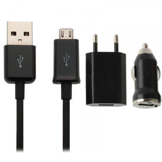 3 in 1 oplaadset / oplader voor de Nokia C2-01 (USB kabel + thuislader +  autolader) -... | bol.com