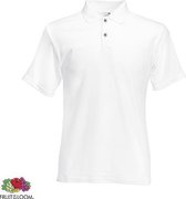 Fruit of the Loom poloshirt - heren - White - 2XL