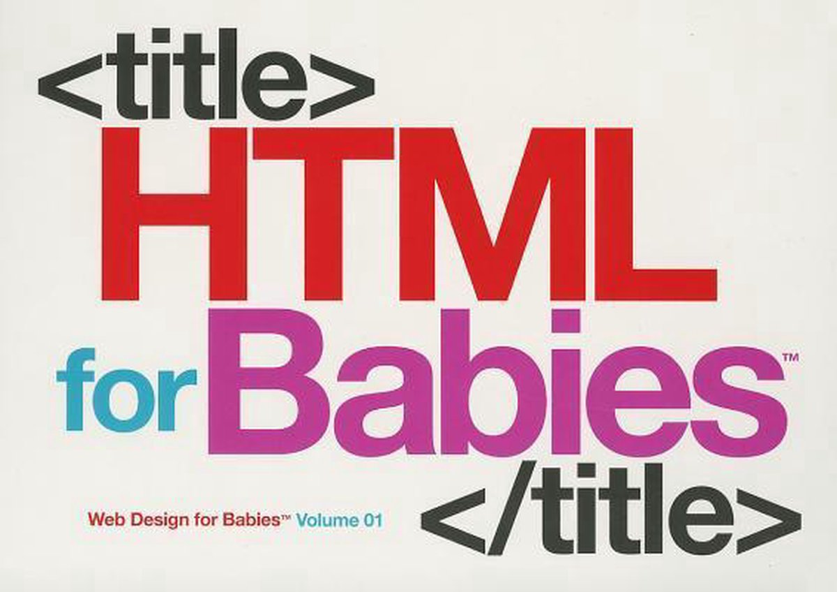Omslag van HTML for Babies