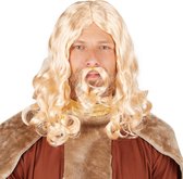 dressforfun - Herenpruik Viking, blond - verkleedkleding kostuum halloween verkleden feestkleding carnavalskleding carnaval feestkledij partykleding - 301122