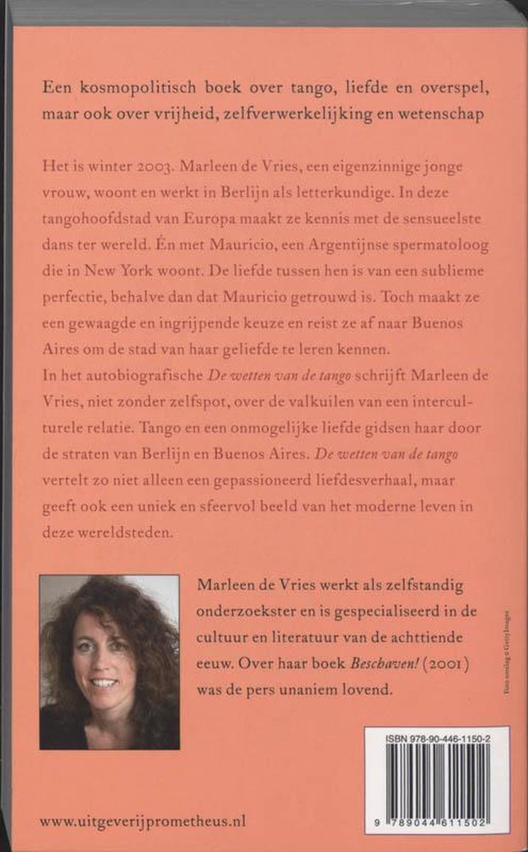 De Wetten Van De Tango - back cover