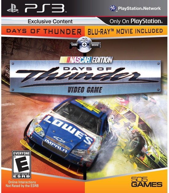 505 Games Days of Thunder, PS3 + Movie video-game PlayStation 3 Engels