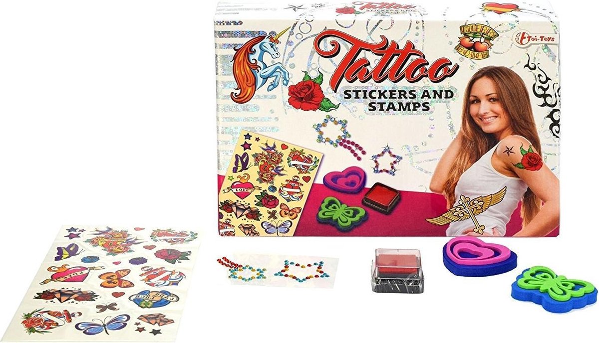 Tattoo Box Medium Stickers And Stamps