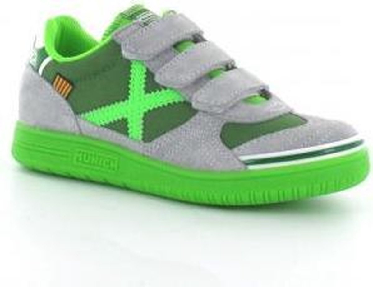 officieel inkt redden Munich G3 Kid Velcro - Sneakers - Kinderen - Maat 36 - Grijs/ Groen |  bol.com