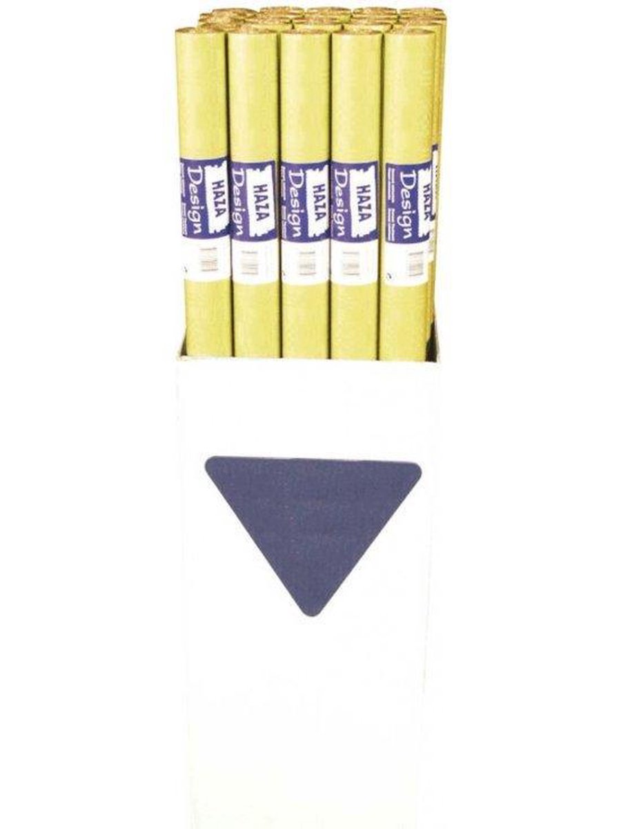 Goudgeel papieren tafelkleed op rol - 700x118cm
