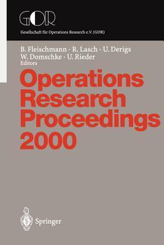 Operations Research Proceedings - cover