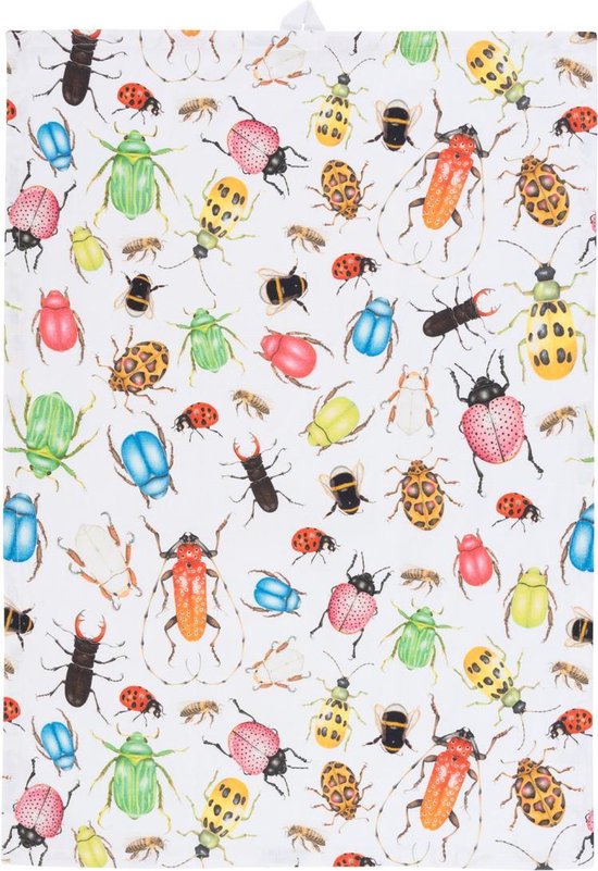 by Sorcia - theedoek Big Insects - 50x70cm - katoen - Holland bol.com