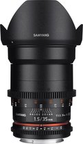 Samyang 35mm T1.5 Vdslr As Umc II - Prime lens - geschikt voor Nikon Spiegelreflex