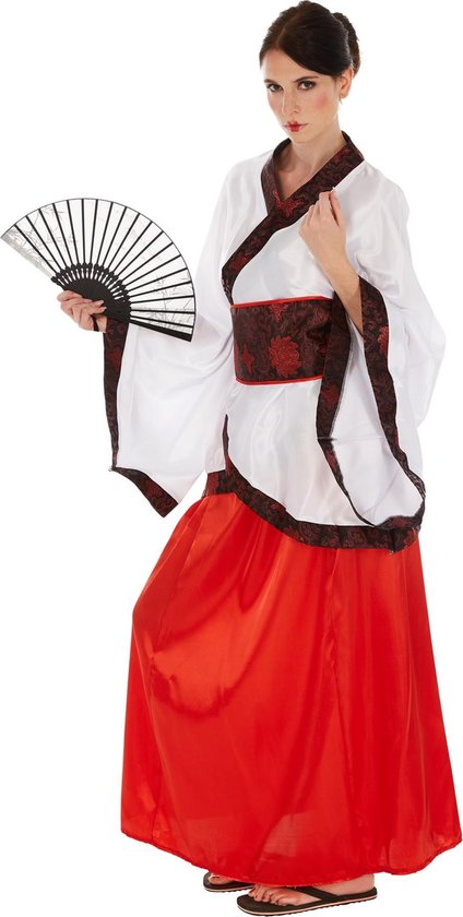 dressforfun - vrouwenkostuum Aziatische M - verkleedkleding kostuum halloween verkleden feestkleding carnavalskleding carnaval feestkledij partykleding - 301021