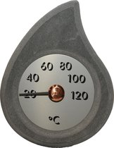 Hukka - Pisarainen - Sauna Design - Thermometer - Speksteen