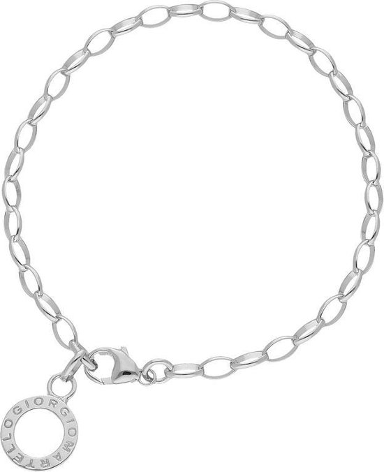 Armband | charm | bedel | zilver | 21 cm | bedelarmband | met karabijnslot  | jasseron... | bol.com