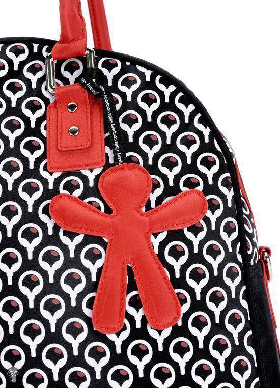 Little Company - Luiertas - PopUp Shoulder Bag Round - Zwart/Rood van Little Company — afbeelding 4