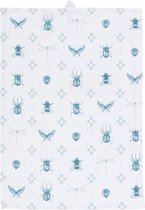 by Sorcia - theedoek Delft Blue Tiles - 50x70cm - katoen - designed in Holland