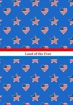 Land of the Free: American Flag with Stars and Stripes: Novelty Gift Notebook