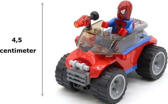 De controle krijgen Tot stand brengen herhaling Spiderman Mini Figuur | Superheld + Auto | Poppetje | Compatible Met grote  merken |... | bol.com