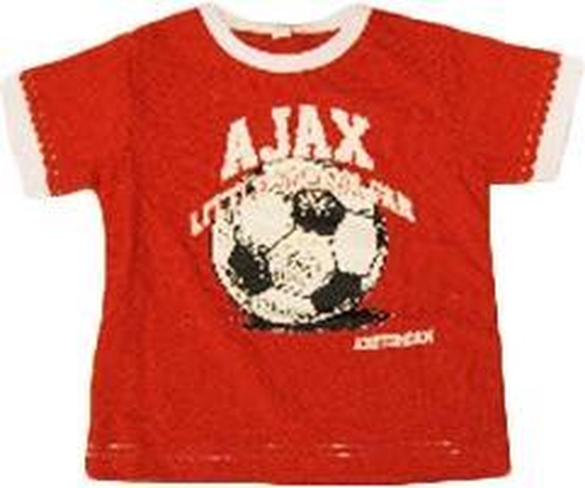 Ajax baby t-shirt soccer rood - maat 74/80