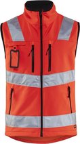 Blaklader Softshell vest High Vis - High Vis Rood - 2XS