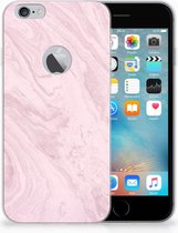 Geschikt voor iPhone 6 Plus | 6s Plus TPU Hoesje Marble Pink