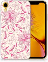 TPU-siliconen Hoesje Geschikt voor iPhone Xr Pink Flowers