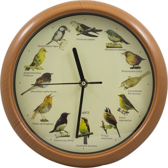 Genius Ideas Wall Clock Birdsong Design