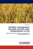 Fertilizer management through soil test value interpretation in rice