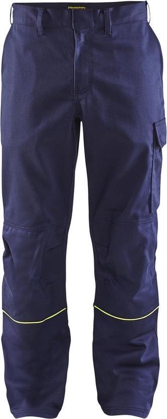 Blåkläder 1701-1501 Pantalon de soudage bleu marine / jaune taille 48