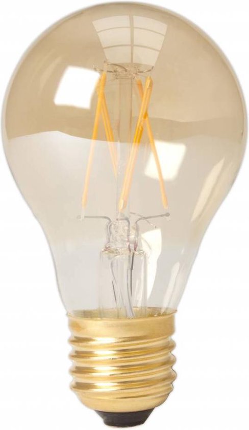 Worden bijzonder Zachte voeten Calex Premium LED Lamp Warm - E27 - 310 / 600 Lm - Goud Finish | bol.com