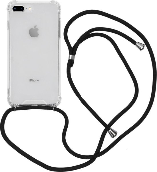 bol.com | iMoshion Backcover met koord iPhone 8 Plus / 7 Plus hoesje - Zwart