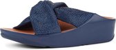 FitFlop Twiss Crystal Slide BLAUW - Maat 41