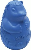 Jolly Pets Jolly Hedgehog – Hondenspeelgoed egel - Rubber speelplezier en gebitsverzorging in 1 – Blauw – 10 cm